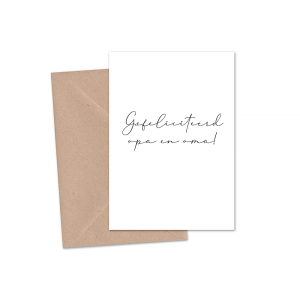 Kaart | 'Gefeliciteerd opa en oma'