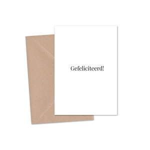 Kaart | 'Gefeliciteerd'