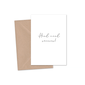 Kaart | 'Heel veel succes'