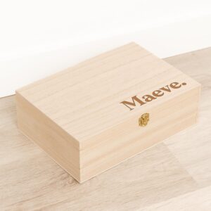 Houten Knutselkist  / Tekenkist Stijlvol - Gepersonaliseerd - gravering
