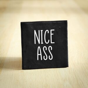 Tegeltje - Nice Ass | Zwart & Wit | 10x10cm