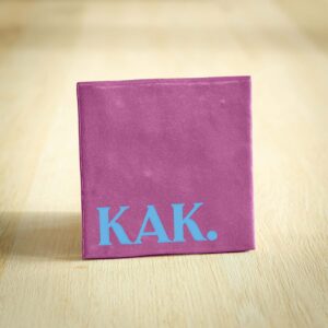 Tegeltje - KAK | Paars & Lichtblauw | 10x10cm