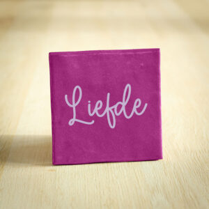 Tegeltje - Liefde | Paars & Lila | 10x10cm