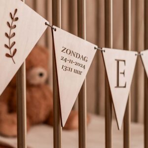 Houten Vlag Geboortedag