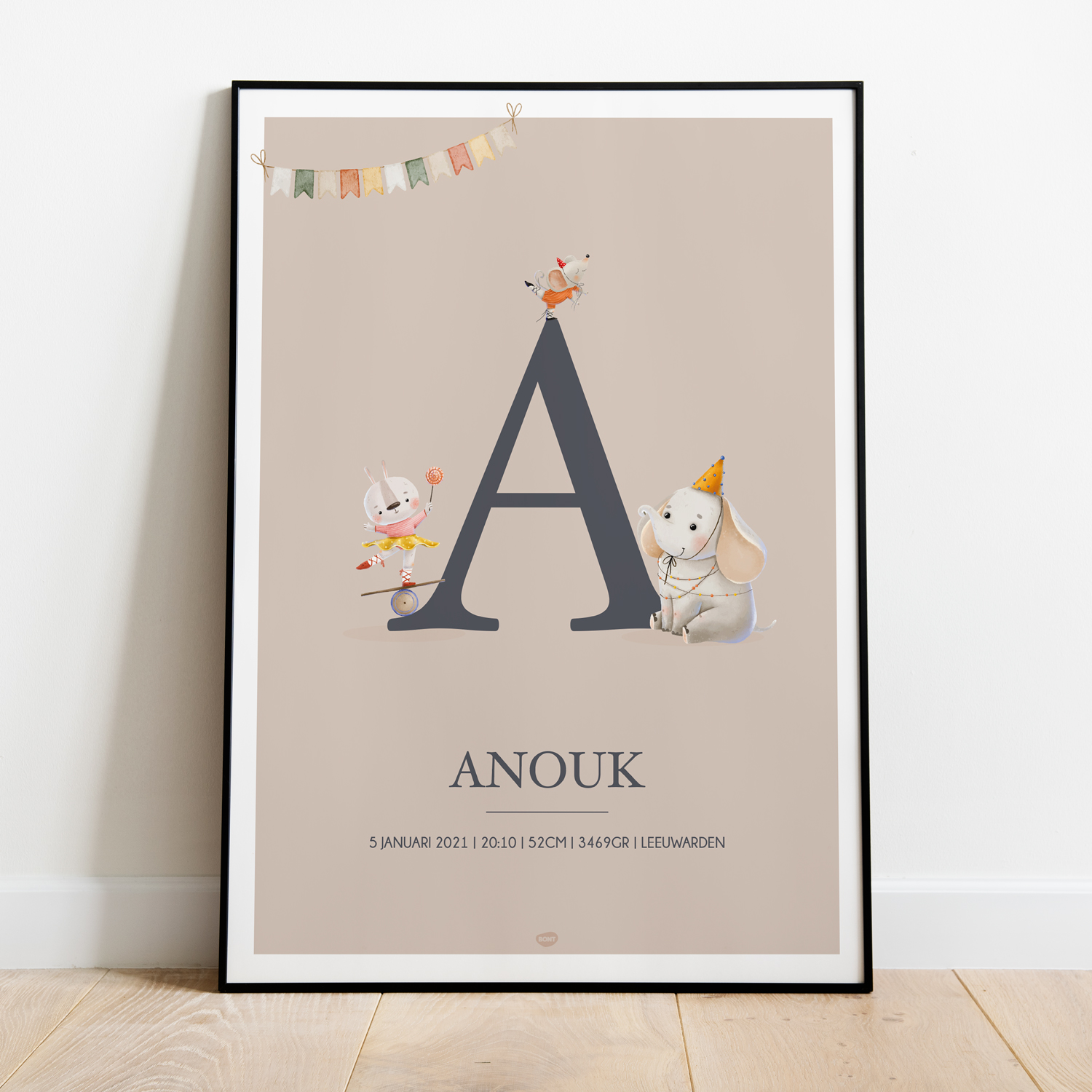 Geboorteposter - Circus