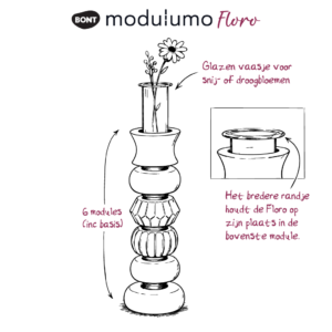 Alternative view of Modulumo Floro – Glazen Inzetvaasje